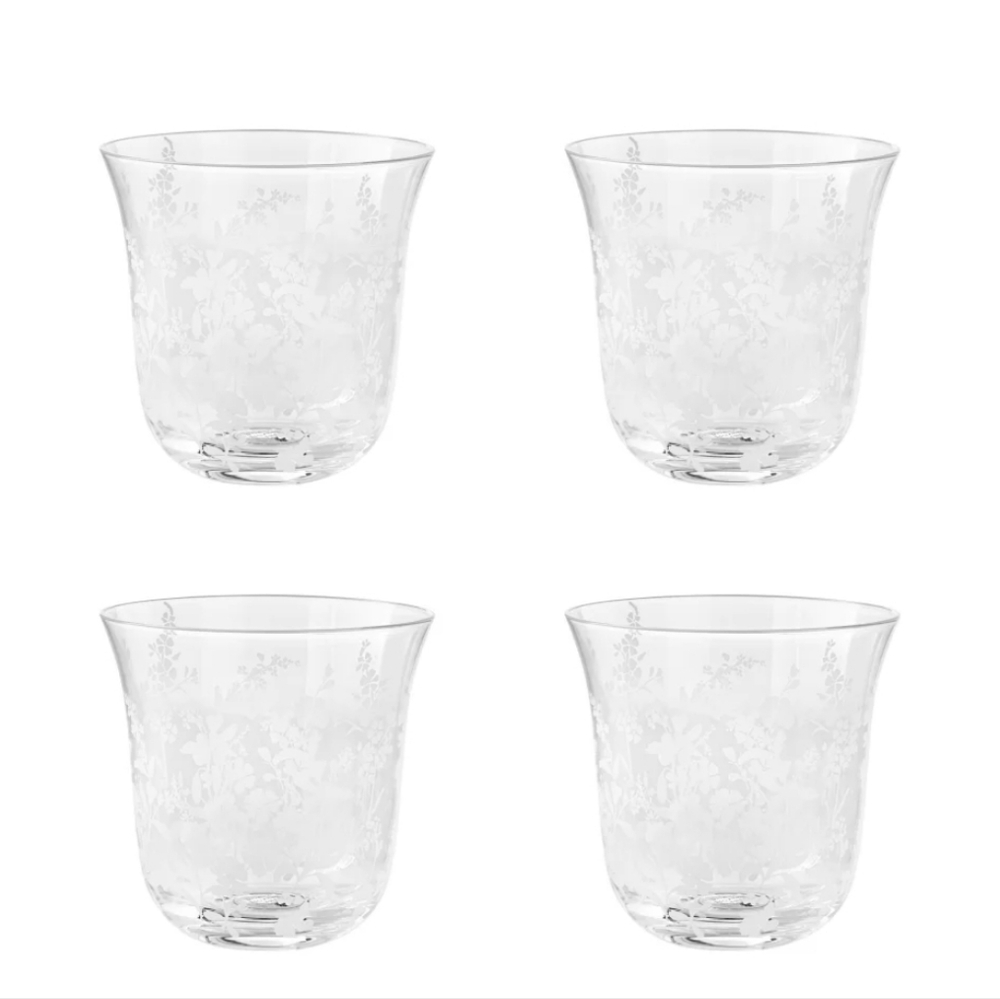 💜 New 4 Pack The Pioneer Woman Daisy 12oz  Glass Tumbler Set - Picture 4 of 4